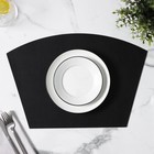 Салфетка сервировочная на стол «Тэм», 30×44 см, чёрная - Фото 4