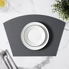 Салфетка сервировочная на стол «Тэм», 30×44 см ,тёмно-серая - Фото 2