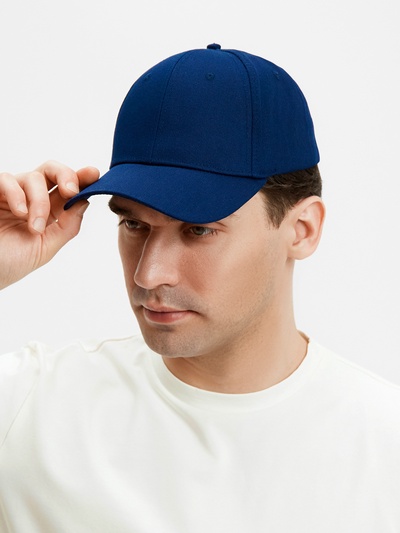 Кепка мужская однотонная MINAKU, размер 58, тёмно-синяя