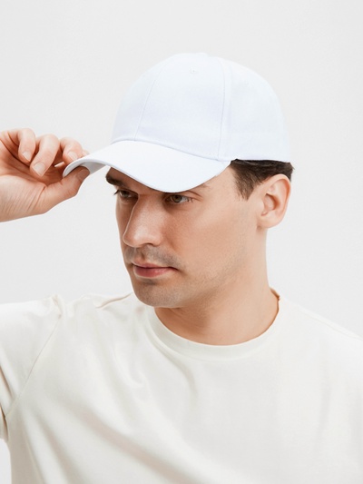 Кепка мужская однотонная MINAKU, размер 58, белая