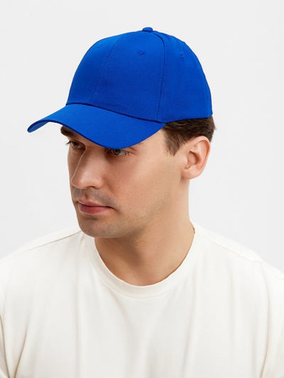 Кепка мужская однотонная MINAKU, размер 58, синяя