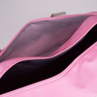 Сумка спортивная OPEN YOUR MINDна молнии с подкладкой, отдел из ПВХ, отдел для обуви, цвет розовый - фото 24368189