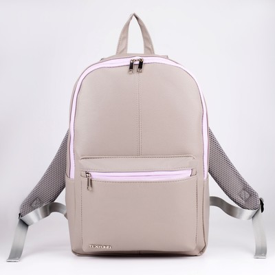 Рюкзак женский из искусственной кожи, TEXTURA, серый