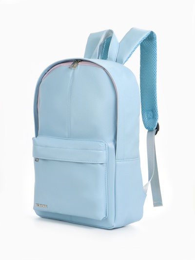 Рюкзак женский TEXTURA, на молнии, с карманом, размер 28×10×41 см, голубой
