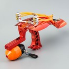 Рогатка рыболовная, 36×12 см, 3 жгута, 2 стрелы, катушка, металл, красная - Фото 2