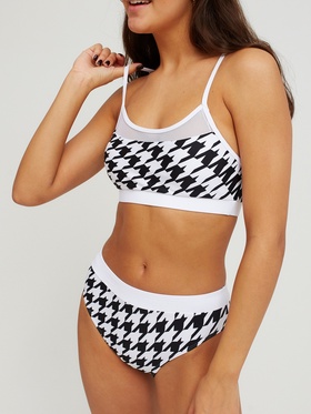 Купальник женский раздельный MINAKU цвет белый/чёрный, размер 46  (артикул 7422382)  большой выбор товаров оптом и в розницу по низким ценам с доставкой