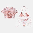 Купальник женский раздельный MINAKU цвет розовый, размер 48  (артикул 7422385)  большой выбор товаров оптом и в розницу по низким ценам с доставкой