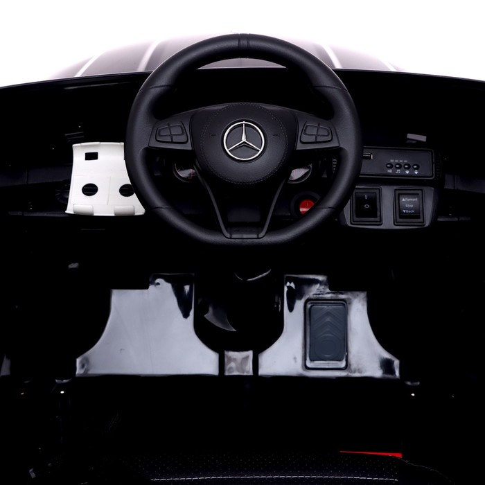 Электромобиль MERCEDES-BENZ GLS, EVA колёса, кожаное сидение, цвет чёрный - фото 1907389109