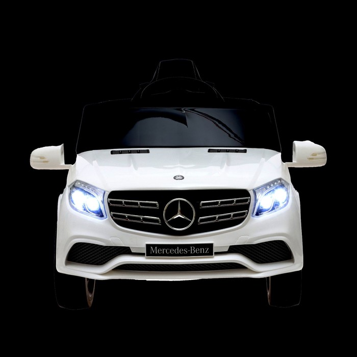 Электромобиль MERCEDES-BENZ GLS, EVA колёса, кожаное сидение, цвет белый - фото 1907389125