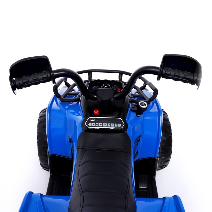 Электромобиль «Квадроцикл», EVA колёса, кожаное сидение, цвет синий - фото 1907389161