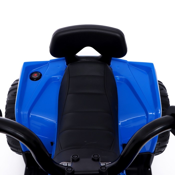 Электромобиль «Квадроцикл», EVA колёса, кожаное сидение, цвет синий - фото 1907389163