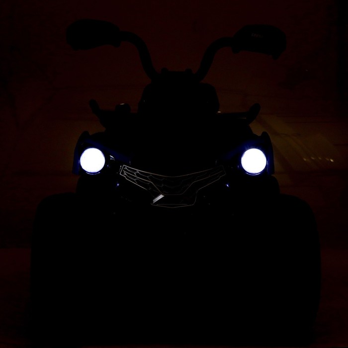 Электромобиль «Квадроцикл», EVA колёса, кожаное сидение, цвет синий - фото 1907389164