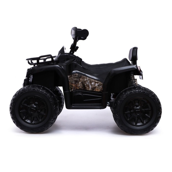 Электромобиль «Квадроцикл», EVA колёса, кожаное сидение, цвет чёрный - фото 1905941458