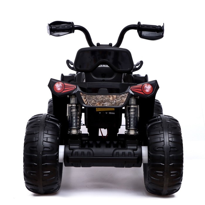 Электромобиль «Квадроцикл», EVA колёса, кожаное сидение, цвет чёрный - фото 1905941460