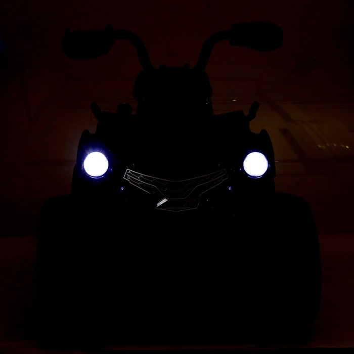 Электромобиль «Квадроцикл», EVA колёса, кожаное сидение, цвет чёрный - фото 1905941464