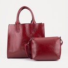Набор сумок на молнии, цвет красный - фото 9609048