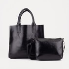 Набор сумок на молнии, цвет чёрный - фото 321321468
