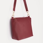 Набор сумок на молнии, цвет бордовый - фото 46301593