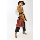 Набор сумок на молнии, цвет бордовый - фото 46301597