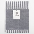Фартук Этель "Полоса" цв.серый 62 х 76см, 50% хлопок 50% п/э - фото 806292453