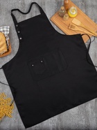 Фартук «Этель. Стиль», чёрный, 70×80 см, 80% п/э, 20% хлопок - фото 48707231