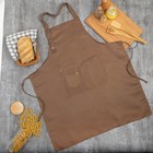 Фартук кухонный «Этель. Стиль», 70×80 см, коричневый - Фото 1