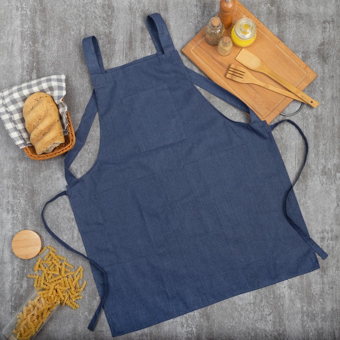 Фартук кухонный «Этель. Стиль», 60×75 см, синий - Фото 1