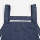 Фартук «Этель. Стиль», синий, 60×75 см, 60% п/э, 20% хлопок, 20% лён - фото 24507781