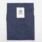 Фартук «Этель. Стиль», синий, 60×75 см, 60% п/э, 20% хлопок, 20% лён - фото 24507786