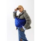 Сумка - мешок женская на молнии, 42×13×29 см, синяя - фото 21507772