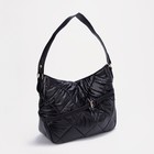 Сумка женская на молнии, цвет чёрный - фото 43979468