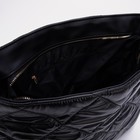 Сумка женская на молнии, цвет чёрный - фото 43979469