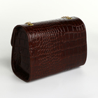 Сумка-мессенджер на клапане, цвет коричневый - фото 24117414