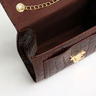 Сумка-мессенджер на клапане, цвет коричневый - фото 24117417