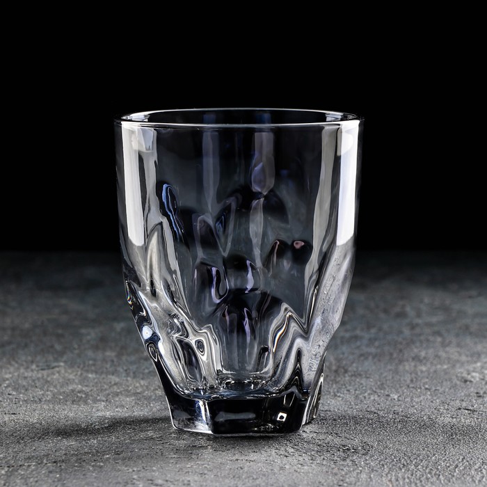 Стакан стеклянный «Лава», 325 мл, серый