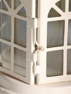 Металлический подсвечник-фонарь на 1 свечу «Ажурная беседка», белый, 12.5×12.5×21 см 7373218