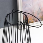 Подсвечник металл, на 1 свечу "Лофт. Вазон" чёрный 32х18х20 см - фото 21508019