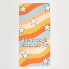 Полотенце пляжное «Этель» Life is tough, 70×140 см, 250 г/м²  (артикул 7696173)  большой выбор товаров оптом и в розницу по низким ценам с доставкой