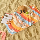 Полотенце пляжное «Этель» Life is tough, 70×140 см, 250 г/м²  (артикул 7696173)  большой выбор товаров оптом и в розницу по низким ценам с доставкой