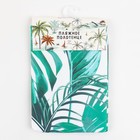 Полотенце пляжное Этель "Листья" 75*140 см, микрофибра, 100% п/э, 230 гр/м2 - фото 24197390