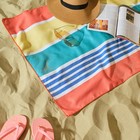 Полотенце пляжное Этель "Good vibes" 75*140 см, микрофибра, 100% п/э, 230 гр/м2 7696196 - фото 11485446