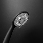 Душевая лейка ZEIN Z411, 3 режима, покрытие Soft-touch, пластик, цвет черный - Фото 8