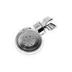 Держатель для душевой лейки ZEIN Z73, на вакуумной присоске, пластик, хром/оранжевый - Фото 9