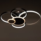 Люстра с ПДУ 1895/6 LED 124Вт диммер черно-белый 59х49х11,5 см BayerLux 6908544 - фото 319649828