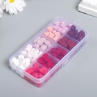 Набор сургуча "От розового до красного" матовый 10 цветов 12,7х6,5х2 см - фото 26855881