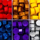 Набор сургуча "Радуга" матовый+перламутр 10 цветов 12,7х6,5х2 см - фото 25270002