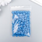 Сургуч в гранулах в пакете "Звёздочки" синий матовый 55 гр 12х8 см - фото 6555052