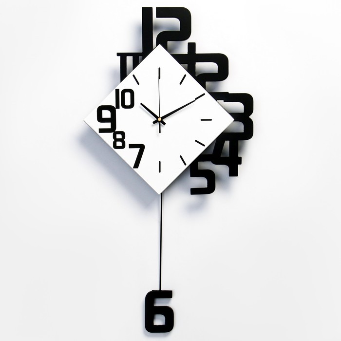 Часы настенные, серия: Маятник, плавный ход, 34 х 64 см - Фото 1