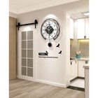 Часы настенные интерьерные «Ореол», серия: Маятник, бесшумные, плавный ход, 35×43 см, от батарейки 1хАА - Фото 2