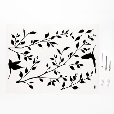 Часы настенные интерьерные, с маятником «Домик», плавный ход, 46×72 см, чёрные